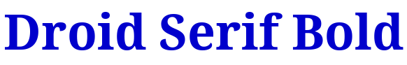 Droid Serif Bold font
